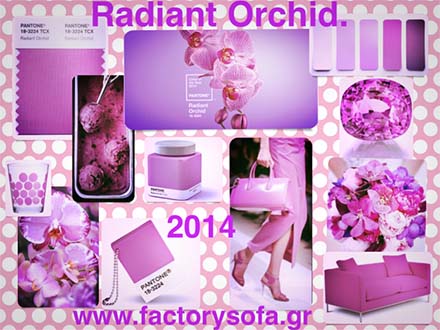 Pantone Radiant Orchid.