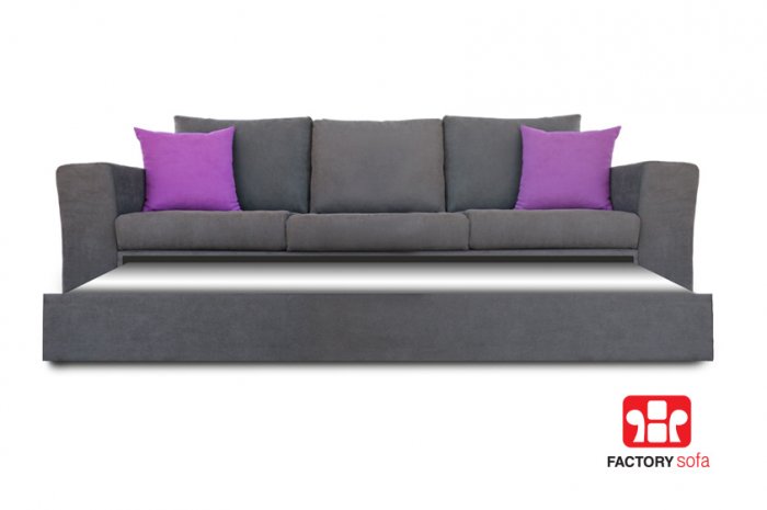 ANDROS SE Sofa Bed & Ottoman 2.35 Χ 0.90m  • Waterproof Fabric • Ottoman (to make your own corner sofa) • Over 100 colors of fabric to choose from • Removable fabrics from the cushions • 10 years guarantee (frame) • 3 years guarantee (foamed pillow parts