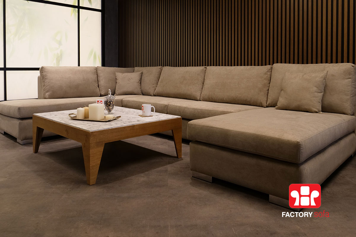 Σαλόνι ASTIPALEA σε σχήμα Πι | Σαλόνια Καναπέδες Factory Sofa Προσφορές