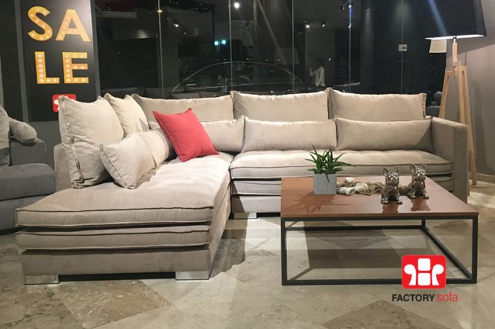 Ikaria Corner Sofa • Overall Dimension 2.80 Χ 2.20m • Waterproof Fabric • Over 100 colors of fabric to choose from • Removable fabrics from the cushions • Double seat cushions • 10 years guarantee (frame) • 3 years guarantee (foamed pillow parts)
