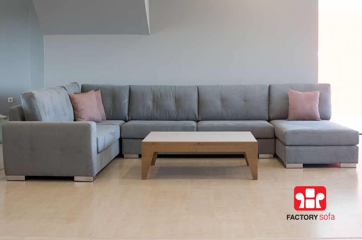 Σαλόνι SITIA σε σχήμα Πι | Σαλόνια Καναπέδες Factory Sofa Προσφορές