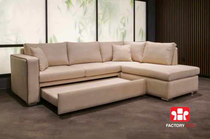 Γωνιακός Καναπές Κρεβάτι Rhodos | Σαλόνια Καναπέδες Factory Sofa Προσφορές