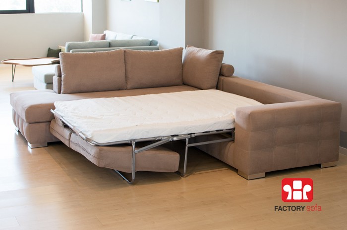 Amorgos QM Corner Sofa Bed with Foldable Mechanism