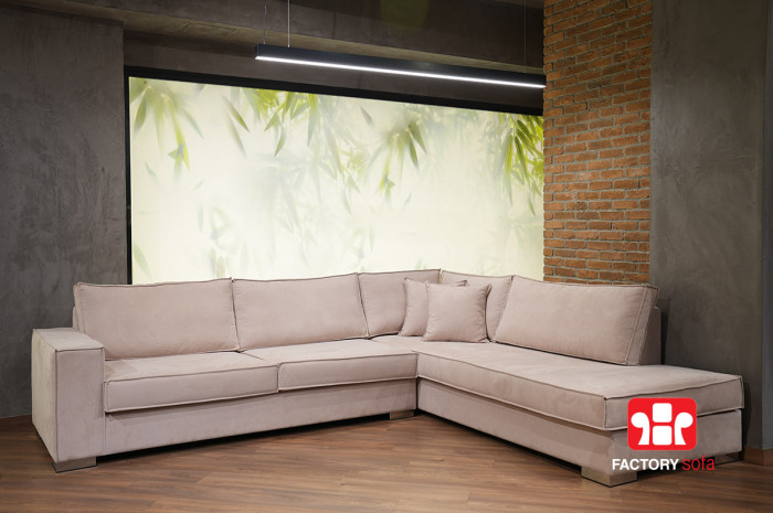 Γωνιακός Καναπές Chania | Σαλόνια Καναπέδες Factory Sofa