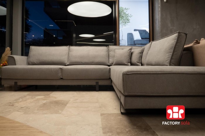 Γωνιακό Σαλόνι HYDRA 3.00m X 2.50m • Καναπέδες Σαλόνια Factory Sofa