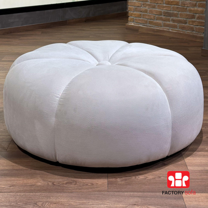 Pouf Flower Factory Sofa round with flower shape. Seat Diameter: F113cm  Height: 42cm  Base: F105cm Wide variety of Fabrics & Colors.
