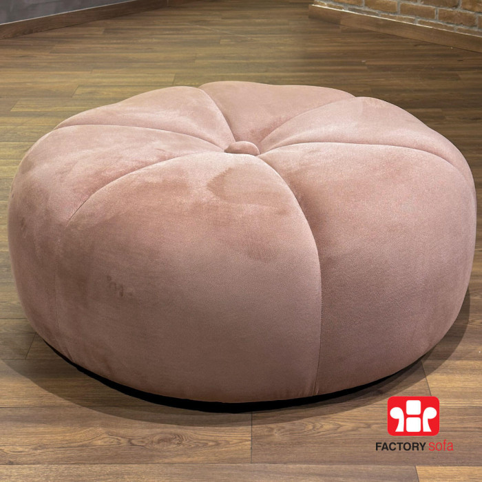 Pouf Flower Factory Sofa round with flower shape. Seat Diameter: F113cm  Height: 42cm  Base: F105cm Wide variety of Fabrics & Colors.